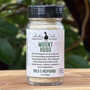 Whistling Duck Farm's Mount Hood Seasoning Blend is Bold and inspiring Ideal for mushrooms, salmon, pasta dishes, or root vegetables