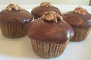Chocolate Glazed Zucchini Muffins