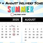 Delivery Schedule