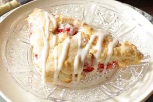 Strawberry and White Chocolate Scones